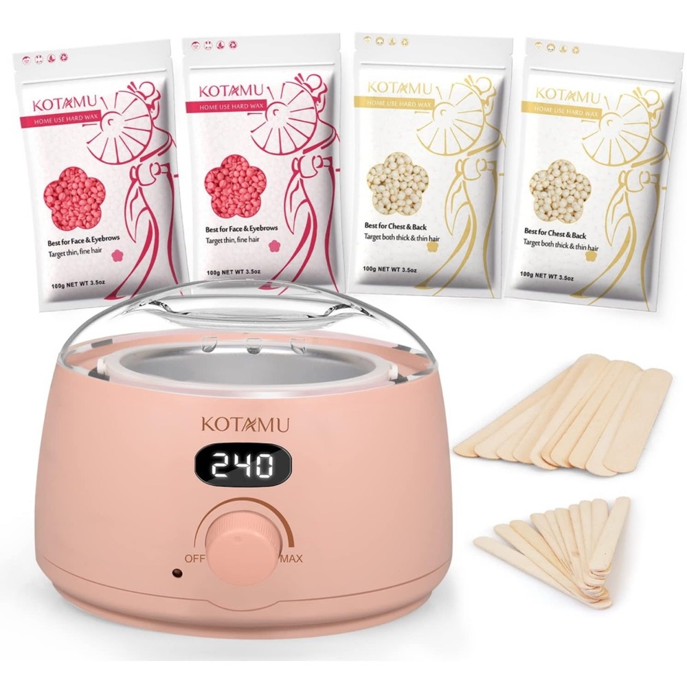 KOTAMU Digital Wax Warmer Kit for Hair Removal At Home for Women Sensitive Skin
